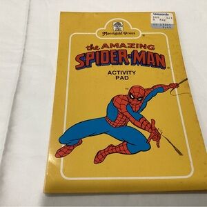 Vintage the Amazing SPIDER MAN Activity Pad used